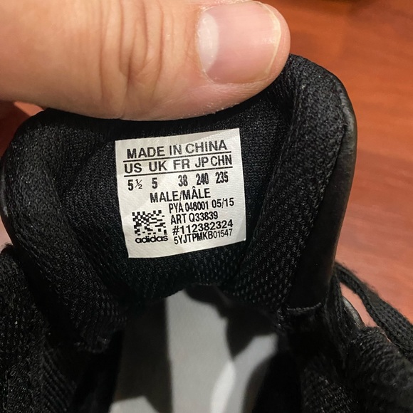 Adidas HVC 2 Youth Wrestling Boxing Shoes Black Q33839 Youth Kids Size US 5.5 - Picture 9 of 9